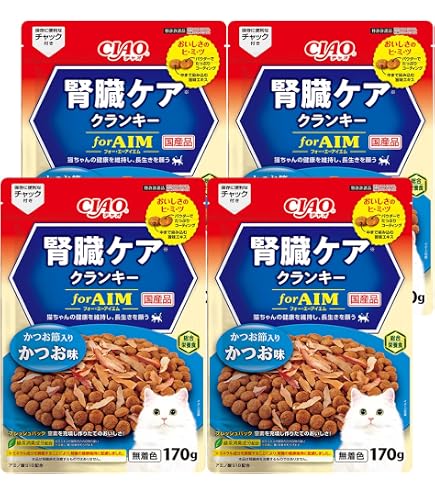 CIAO forAIM クランキー かつお味 140g×4袋×4 Amazon.co.jp: チャオ (CIAO) for AIM クランキー かつお味 140g×4袋